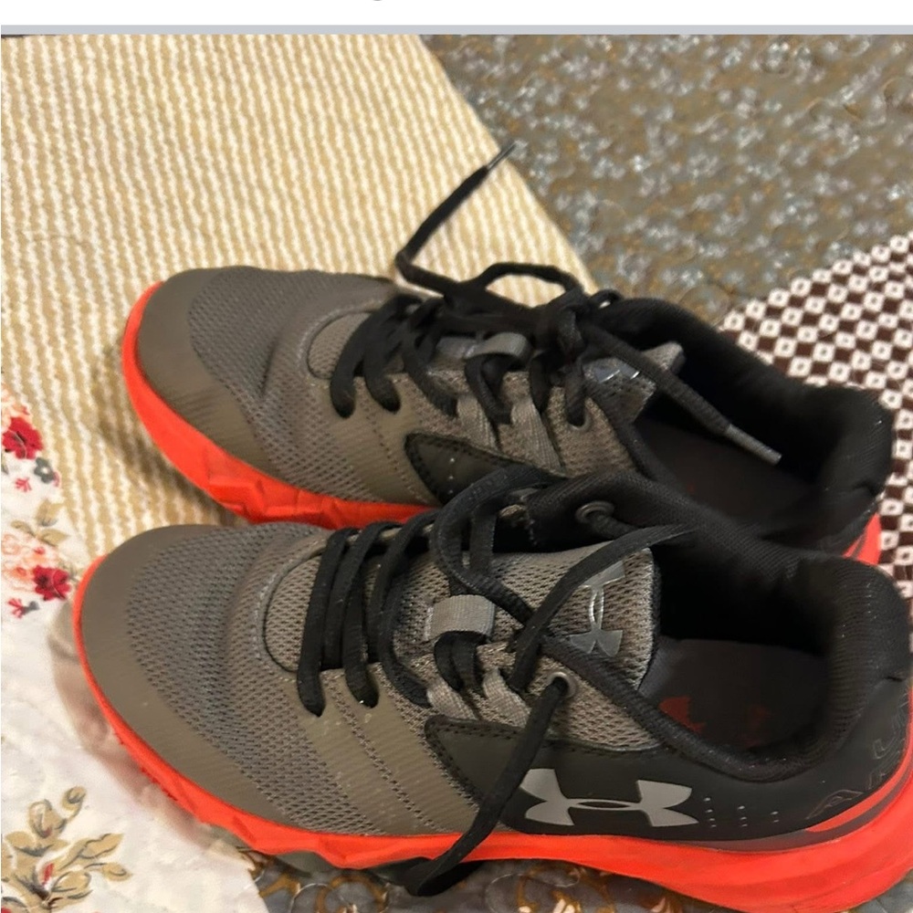 Under Armour Black and Orange Sneakers
